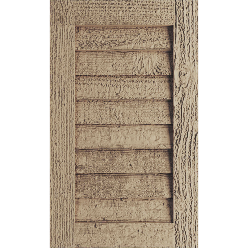 Évent rectangulaire en faux bois Timberthane, Scié brut, H 24 po x l 26 po x L 1 po