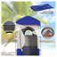 Tente de douche de camping portative Outsunny avec sac solaire, abri d'intimité et cabine de change, bleu
