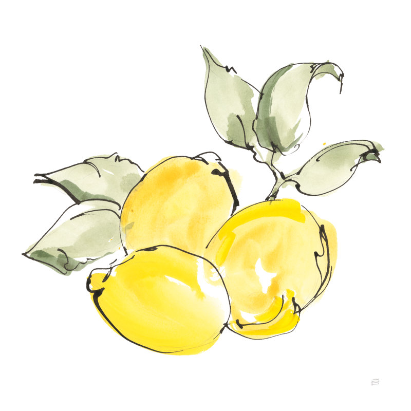 Lemons II by Chris Paschke - Wrapped Canvas Painting, 91cm H x 91cm W x 3.8cm D