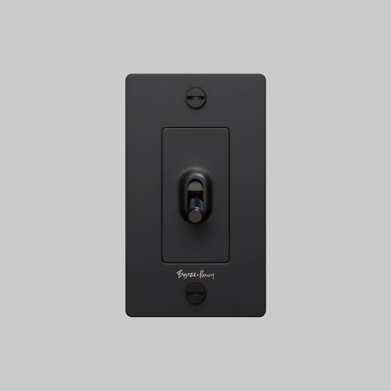 1G Toggle Switch / Logo, Matte Black