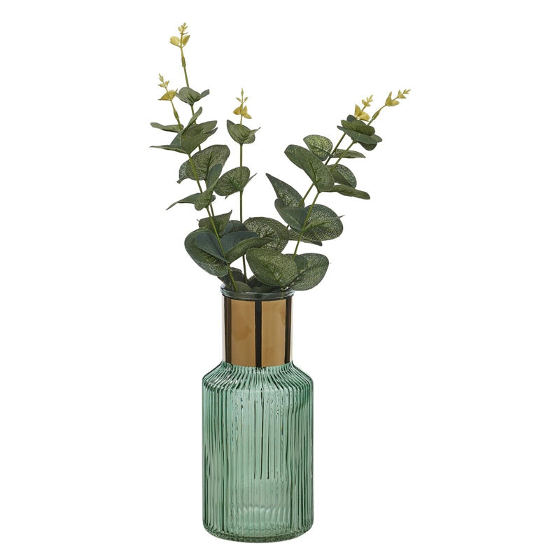Agosto Glass Table Vase, Teal