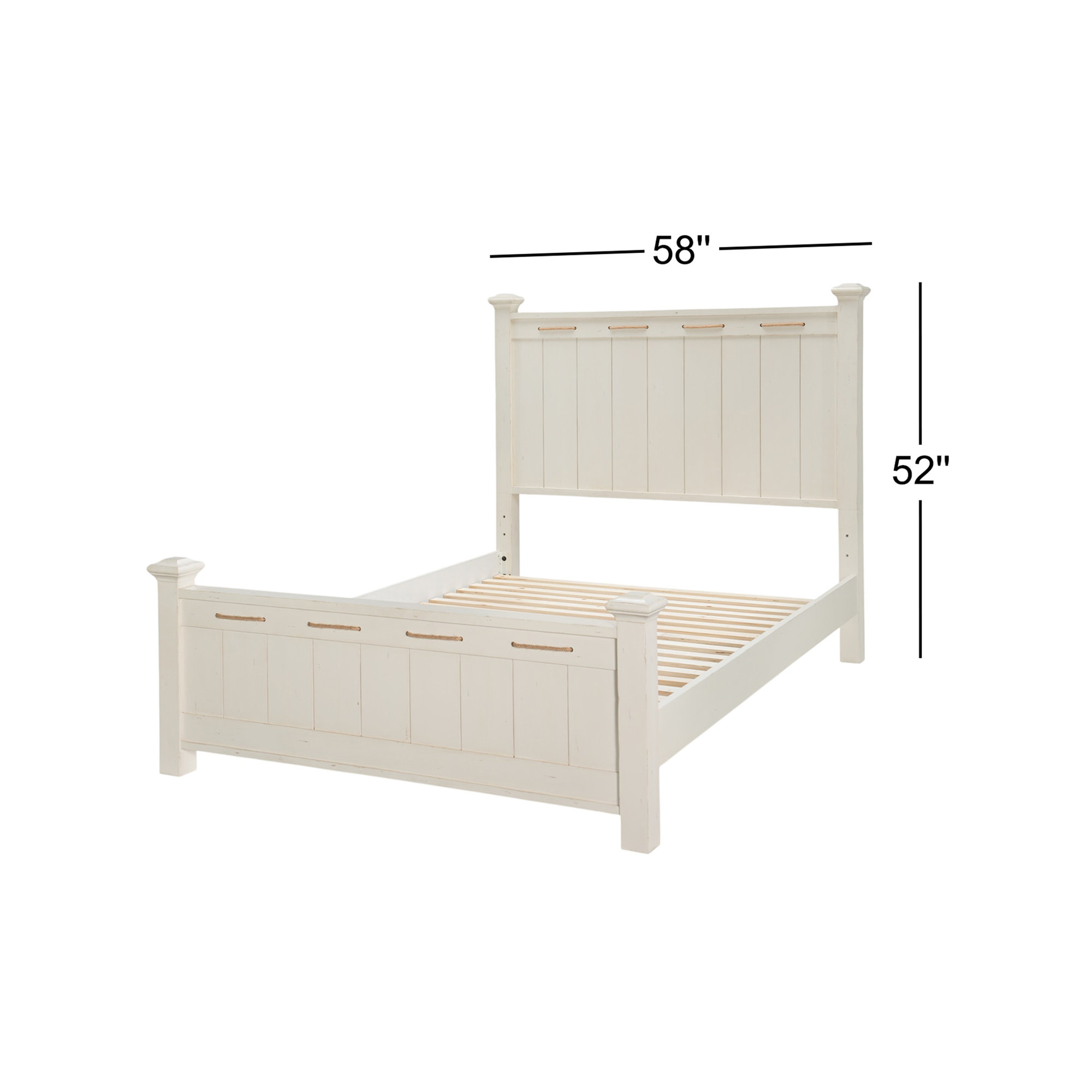 Aenwood Panel Headboard, Full, Pebble White