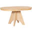 Table de salle à manger extensible de style rétro pour 4 à 6 personnes, 42 58 pouces, finition vieillie, bois massif, pieds croisés, table extensible rétro en bois naturel pour 6 personnes, placage de chêne, stable