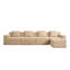 Canapé modulaire 4 places avec repose-pieds Modern
