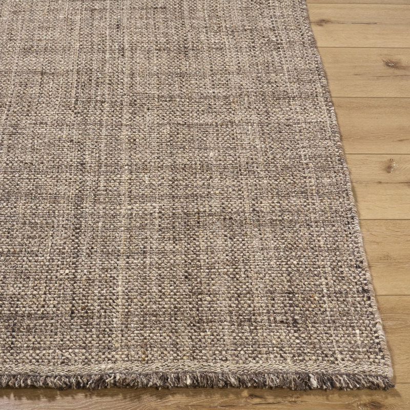 Tapis d'intérieur fait à la main Galey Alix x Livabliss Bronson, Rectangulaire 2 pi x 3 pi, Brun