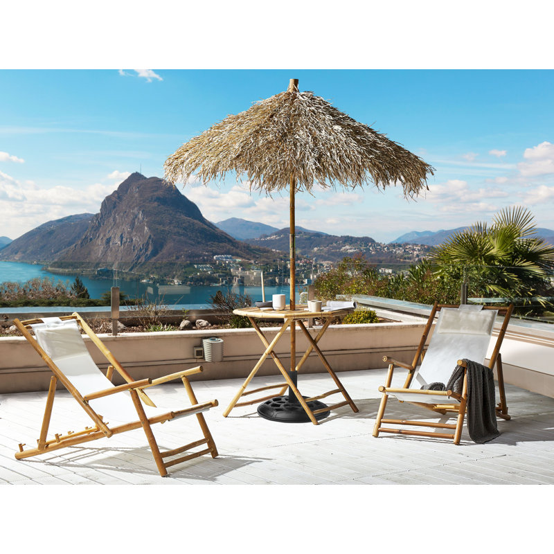 Bhandary Round Outdoor Bistro Table With Umbrella Hole , 175cm cm W 175cm cm D