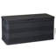 Coffre de rangement en polypropylène rectangulaire noir pour l'extérieur