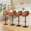 Rapheale Swivel Upholstered Dining Chair Adjustable Height Bar Stool
