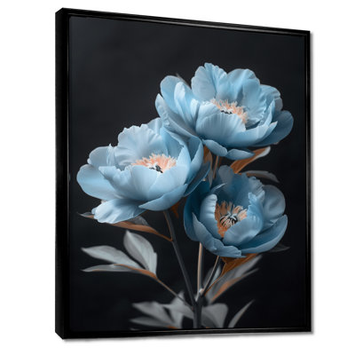 Ethereal Crystal Beauty Peonies I - Peonies Wall Art Living Room