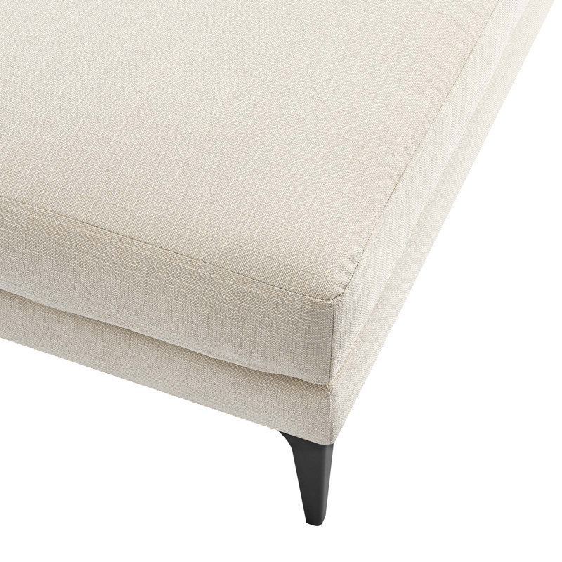 Repose-pieds Evermore par Modway, 100 % polyester beige
