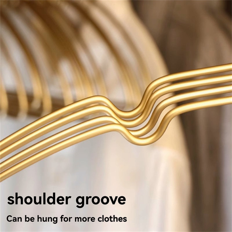 Space-Grade Aluminum Alloy Clothes Hangers – Anti-Slip, Non-Mark, Heat-Resistant Hooks For Modern Homes, 20