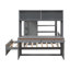 Lit mezzanine double avec lit simple autoportant, tablettes, bureau et garde-robe gris-373898184-373898187