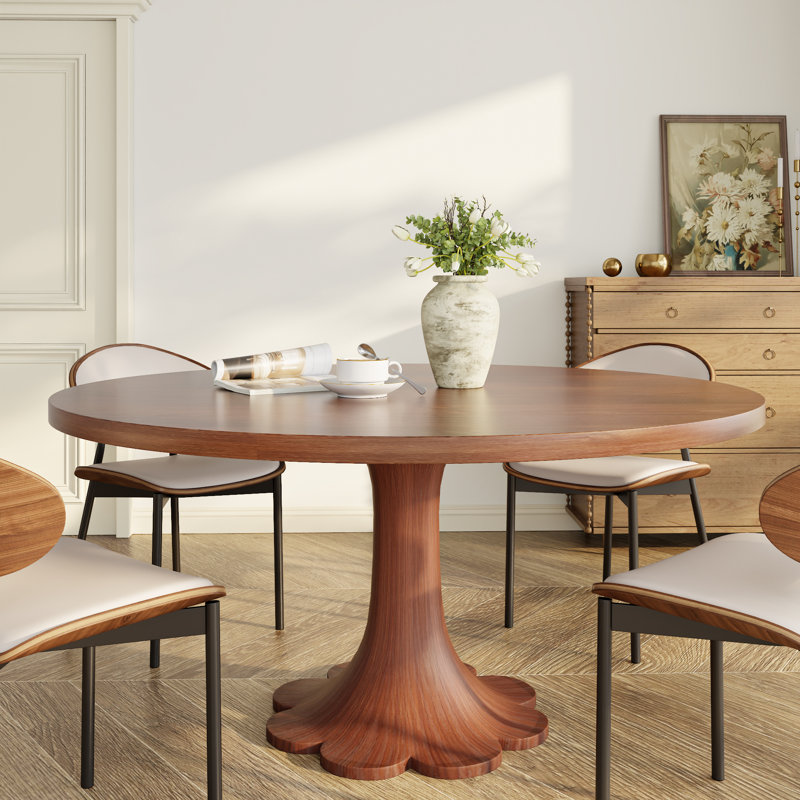2-8 sièges Mid-Century, 7 pièces : table, 6 chaises, H 29,52 po x L 59 po x l 59 po