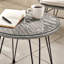 Chirezza Outdoor 2 Seater Bistro Set with Hairpin Legs for Boho Industrial Gardens (Cover Included)-109401201