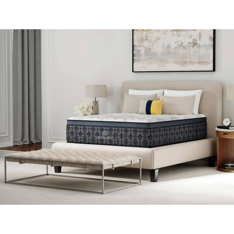 Kingsdown Passions Allsworth 15" Firm Queen Euro Pillow Top Hybrid Luxury Mattress, Queen