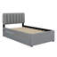 Lit plateforme tapissier avec lit gigogne-1800928856