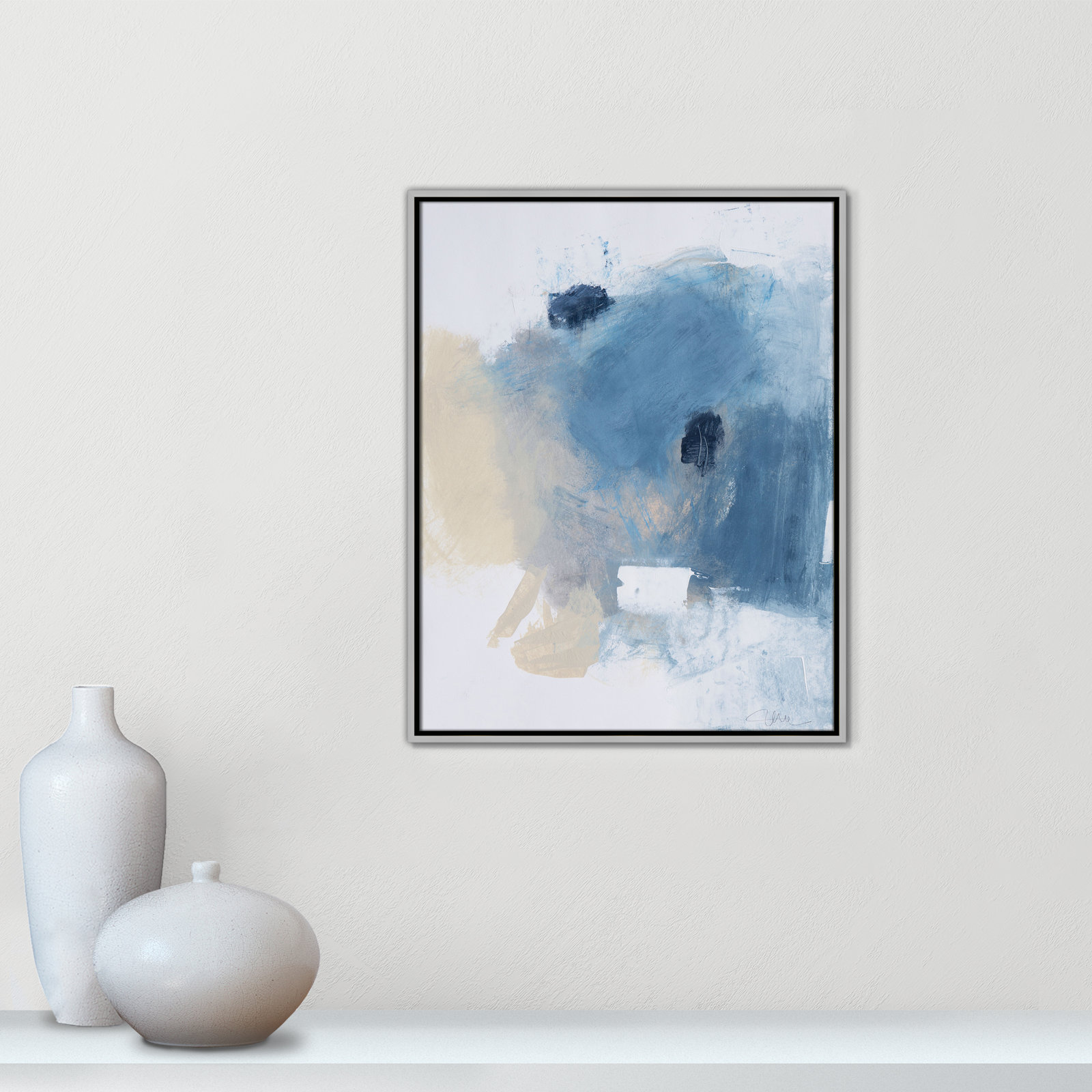 Coastal Carnival I Print by Casa Fine Arts, No Mat, 29.5" H x 23.5" W x 2" D, Silver Floater Framed Canvas