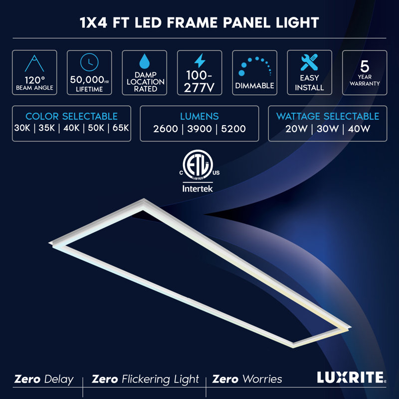 Rectangle Flat Panel Ceiling Light
