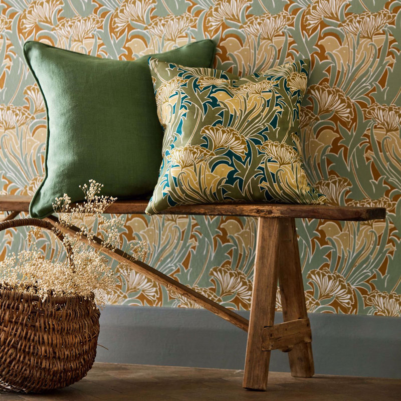 Bedford Park Laceflower Fabric, Pistachio/Lichen
