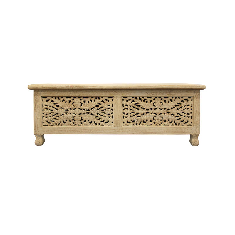 Solid Wood Storage Bench