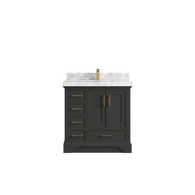 Meuble-lavabo simple 36 po avec comptoir Jonesha