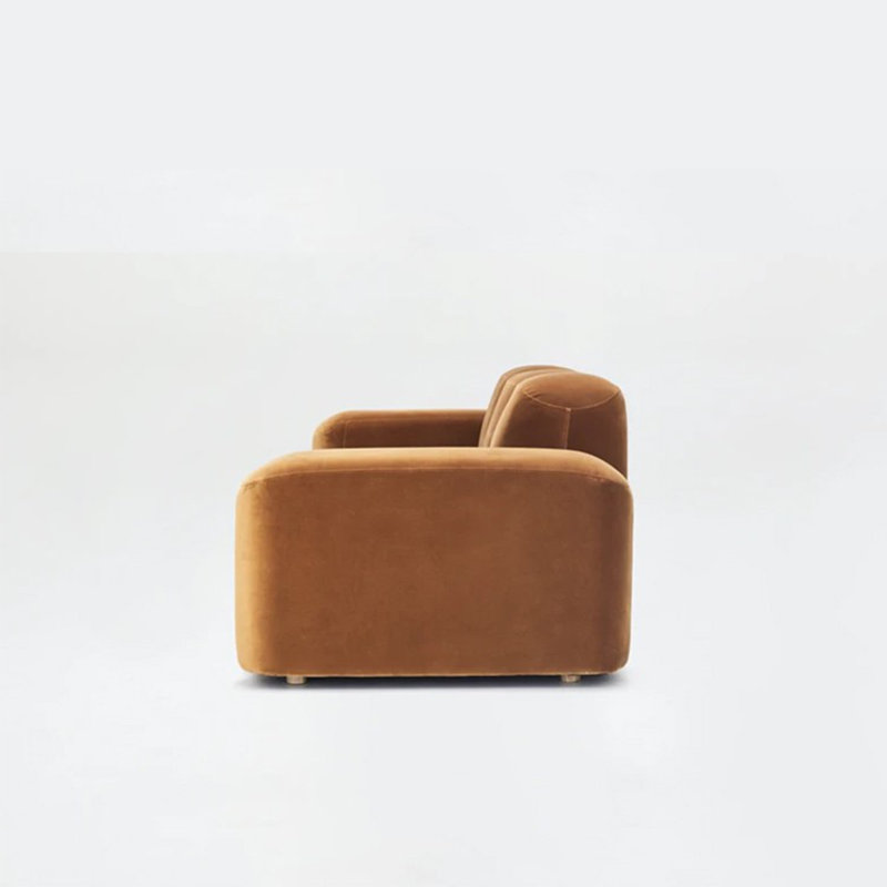 French ancient style retro Nordic simple sofa, 29.52" H x 70.86" W x  39.27" D, 2