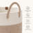 Woven Basket Rope Storage Baskets - Large Cotton Organizer, Basket for Baby Blanket, Kids Toy Nursery Laundry Basket-807479058-807479061