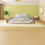 Grand lit tapissier moderne avec tiroir de rangement, structure en chenille