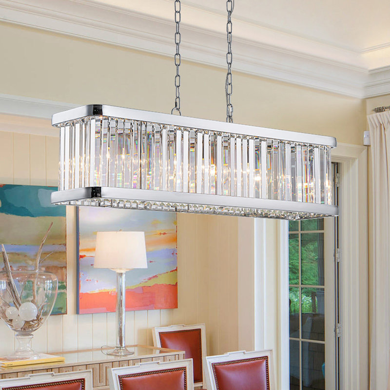 Lustre pour îlot de cuisine 5 lumières