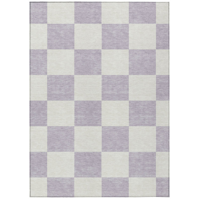 Machine Washable Indoor/Outdoor Buster ACN2345 Geometric Rug, Rectangle 5' x 7'6"