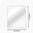 36in x 36in Inch Silver Metal Framed Square Bathrrom Mirror for Wall.-824911297-824911307