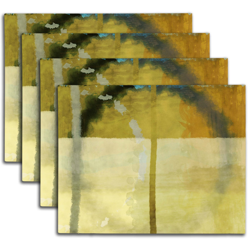 Polyester Abstract Rectangle Placemat