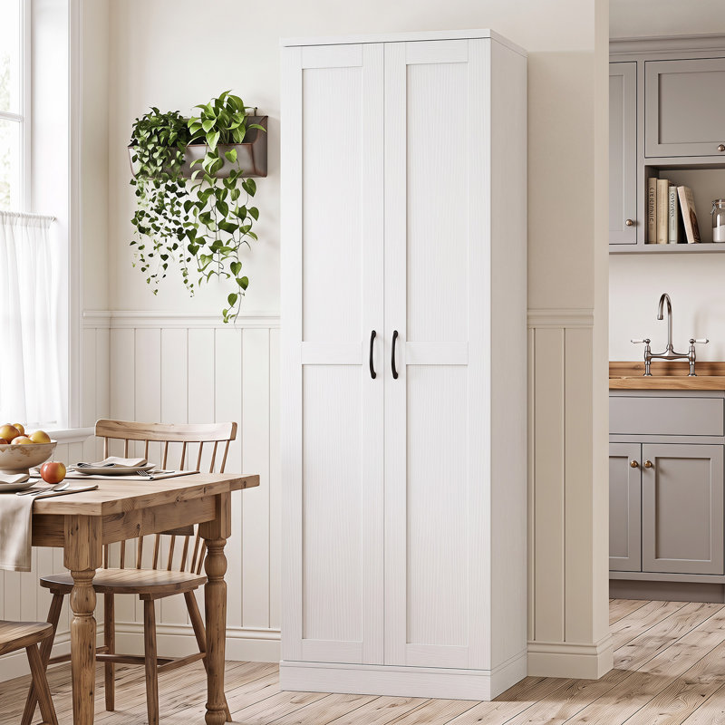 59 cm W Highboard, White