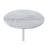 Orbit 15.5" End Table with Height Adjustable Marble Textured Top-1794863837