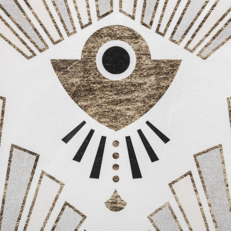 «Deco Patterning I» par Victoria Barnes a, reproduction d'art encadrée texturée matte sous verre, Deco Patterning III