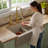 Karran Farmhouse Apron Front Quartz Composite 34'' X 21-1/4'' 60/40 Double Bowl Kitchen Sink-45011521