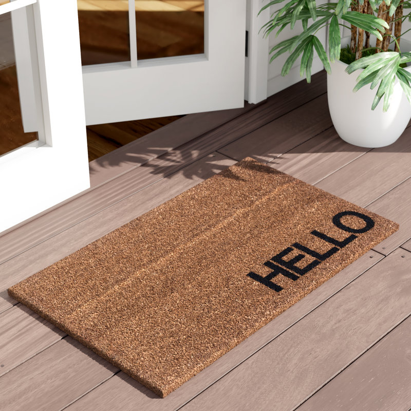 Tapis de porte d'extérieur antidérapant Hsiu 30 po x 18 po