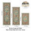 Tapis de cuisine rétro antidérapant (ensemble de 3)-1808952361