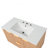 36" Wall-Mounted Bathroom Vanity with Ceramic Sink