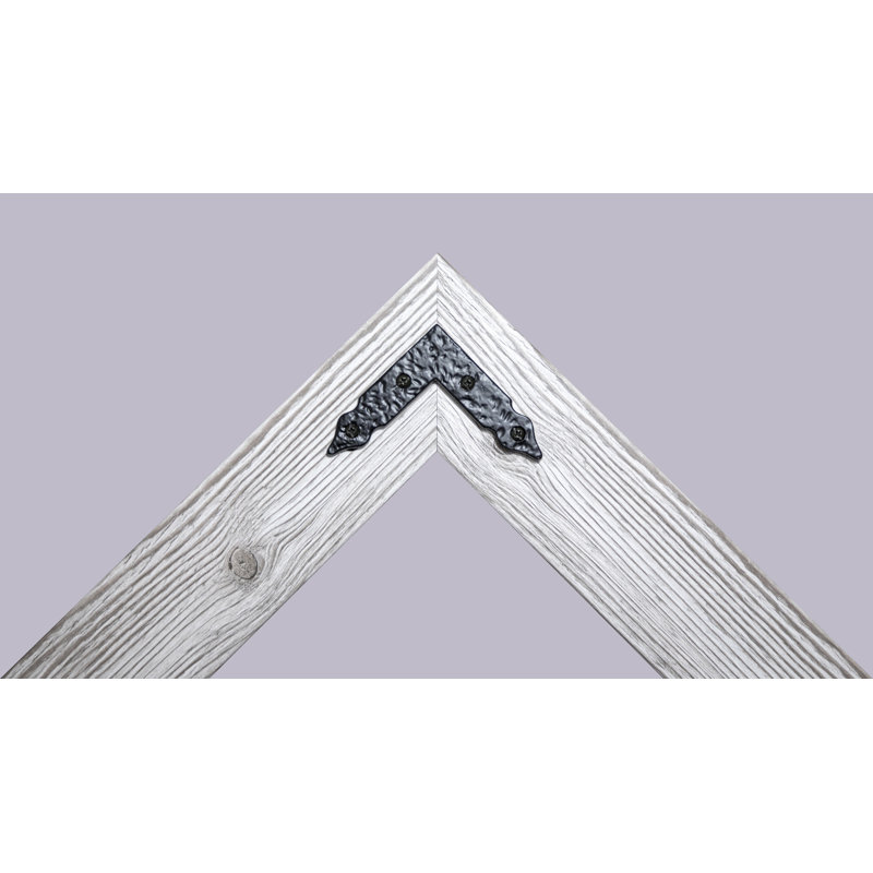 Heavner Rectangle Mirror, White Washed