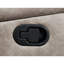 Causeuse coulissante avec console Taupe