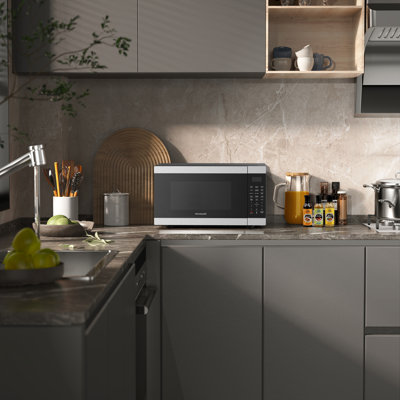Frigidaire, 2,2 pi³ Pi. Four à micro-ondes de comptoir, acier inoxydable
