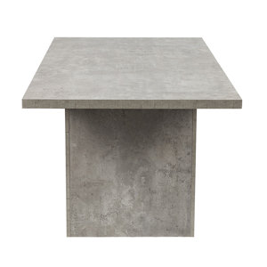 Concrete colored dining table