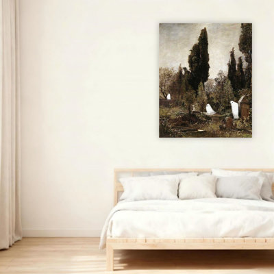 Art mural rétro sur toile sans cadre 24 po x 36 po