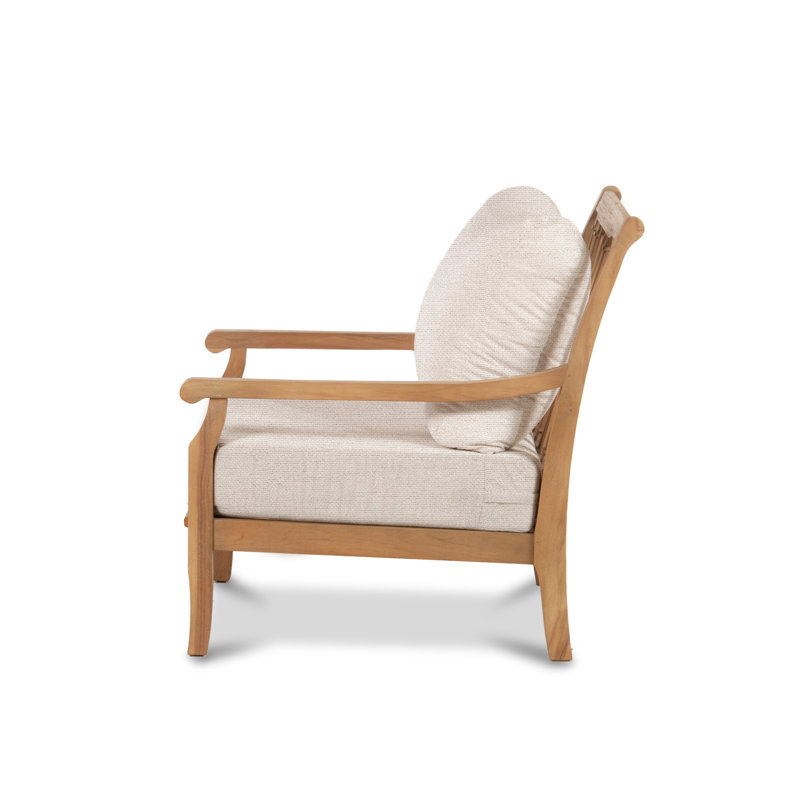 Stockton Outdoor Teak Armchair, Nurture Pebble