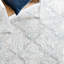 Tapis bleu / ivoire en laine / viscose touffeté à la main Restoration-667231763