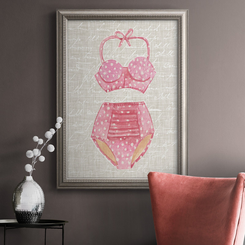 «Vintage Natation II», reproduction sur toile encadrée, H 36 po x l 24 po x P 2,5 po