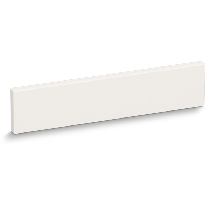Éclaboussures latérales en quartz 4 po x 17,25 po, Blanc pur