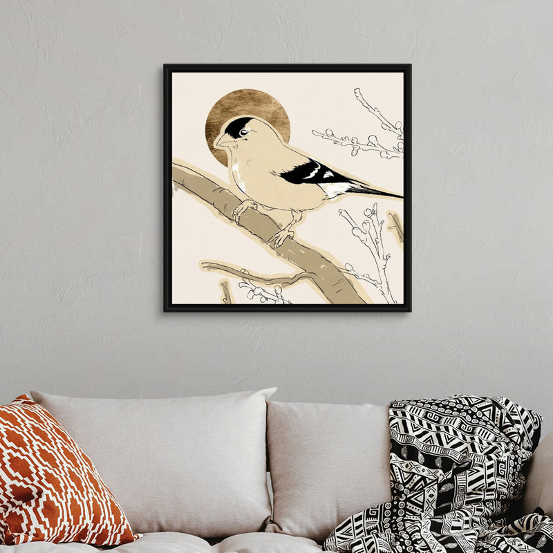 Impression sur toile Spring Spring IV, Toile encadrée noire, H 32 po x l 32 po x P 2 po