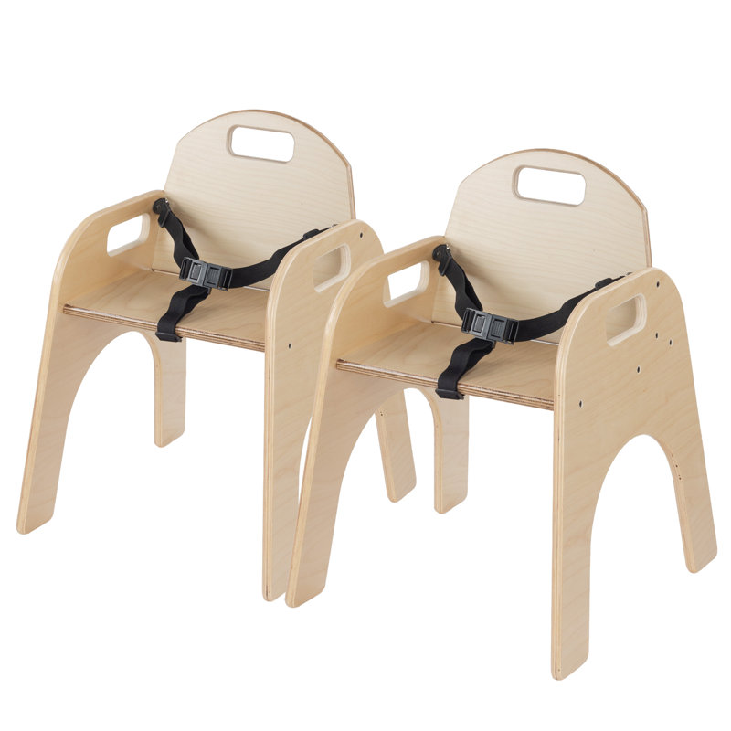 Woodie Chair Carton, Includes Belt Strap, 13", Standard Birch